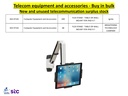 Buy in bulk quantities new and unused telecommunications surplus stock, equipment, and accessories.