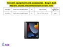 Buy in bulk quantities new and unused telecommunications surplus stock, equipment, and accessories.