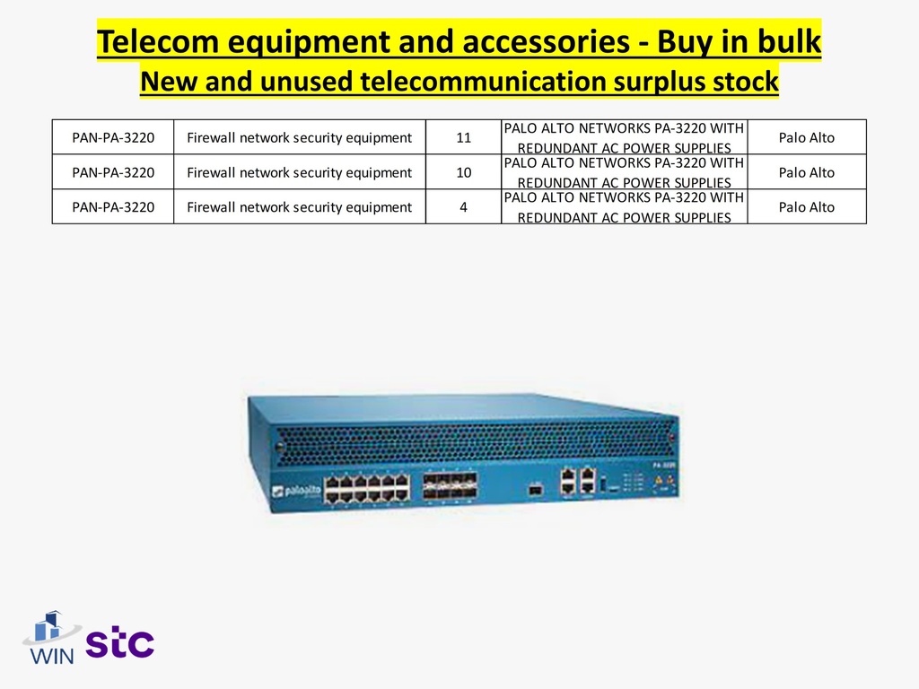 Buy in bulk quantities new and unused telecommunications surplus stock, equipment, and accessories.