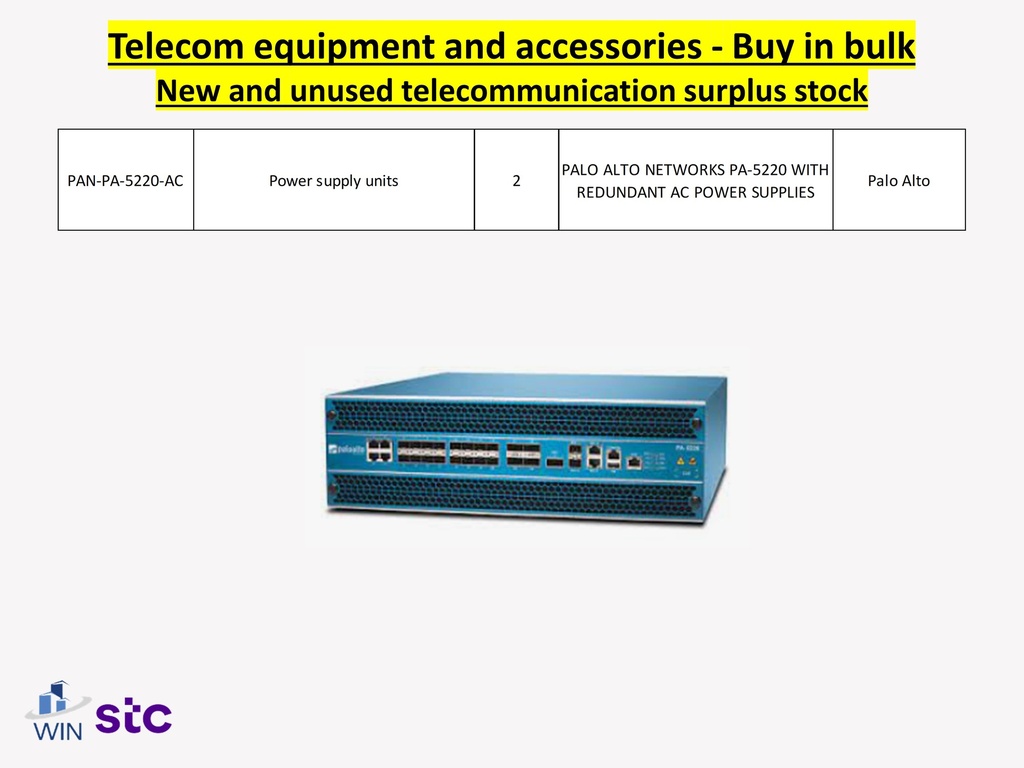 Buy in bulk quantities new and unused telecommunications surplus stock, equipment, and accessories.
