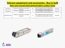 Buy in bulk quantities new and unused telecommunications surplus stock, equipment, and accessories.