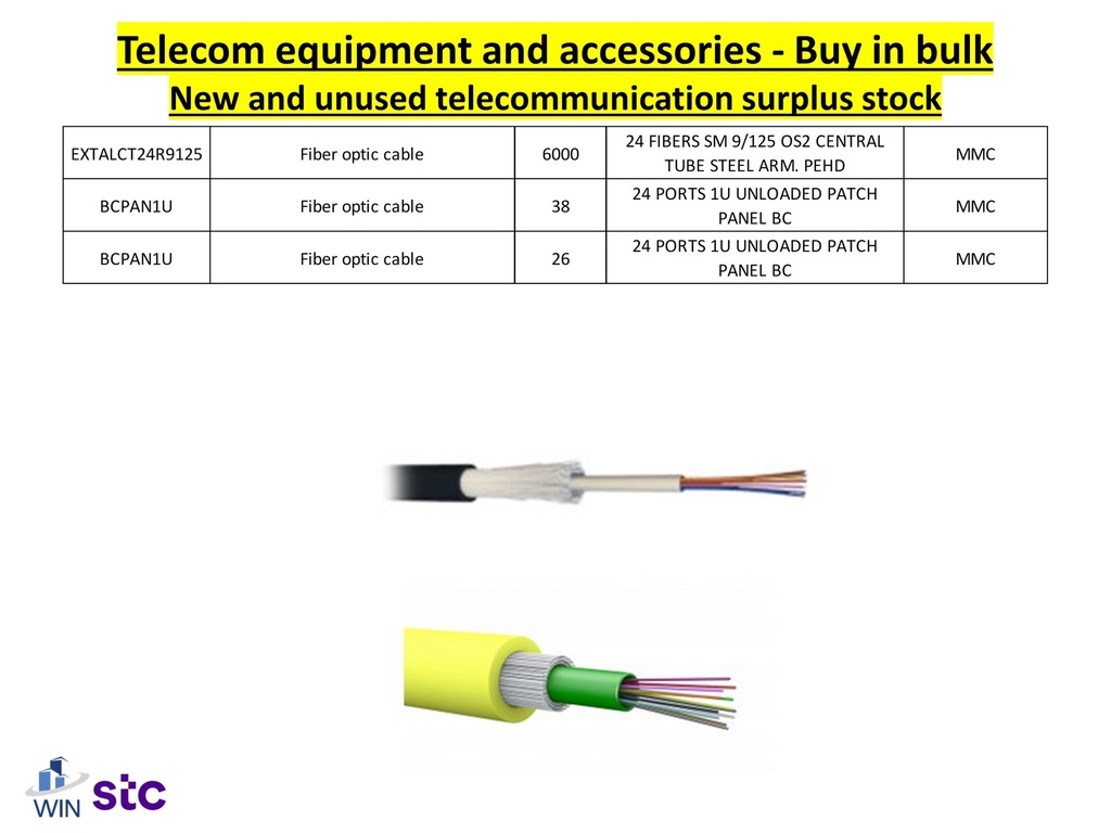 Buy in bulk quantities new and unused telecommunications surplus stock, equipment, and accessories.