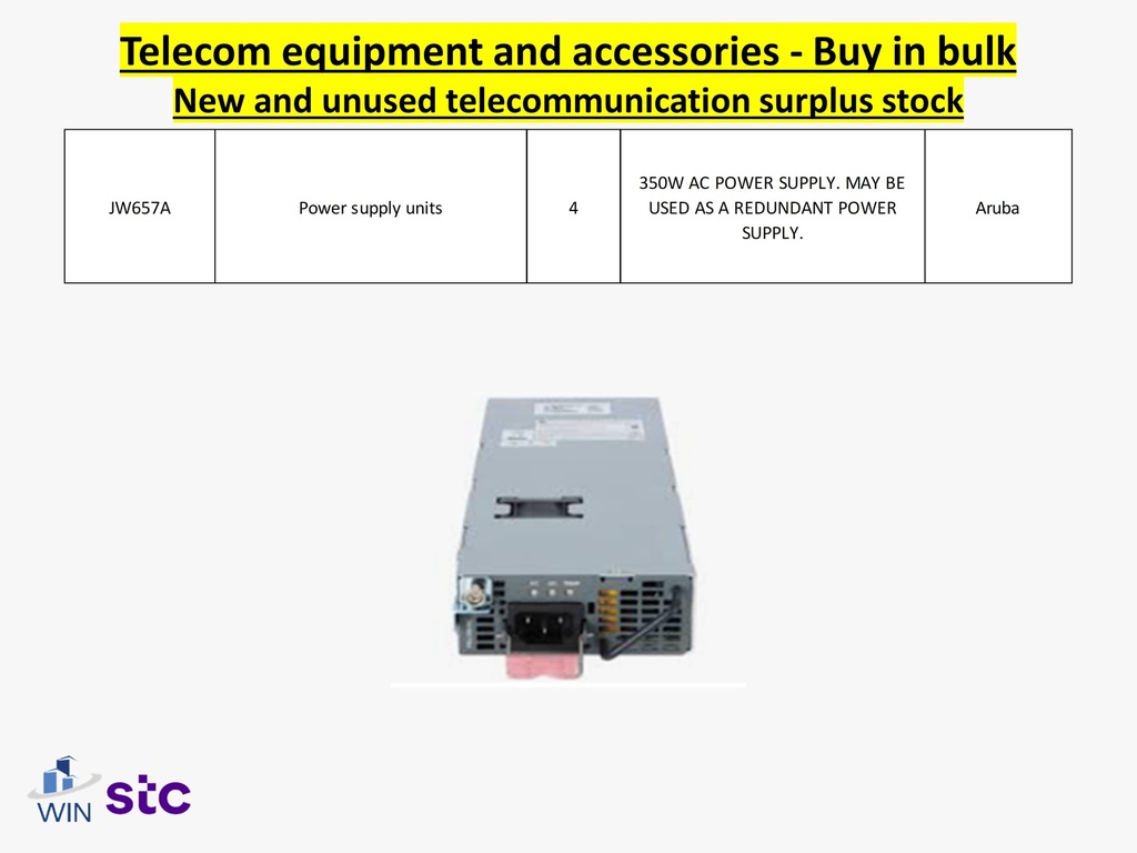 Buy in bulk quantities new and unused telecommunications surplus stock, equipment, and accessories.