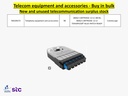 Buy in bulk quantities new and unused telecommunications surplus stock, equipment, and accessories.
