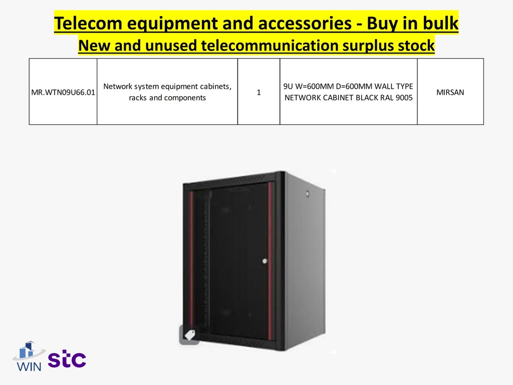 Buy in bulk quantities new and unused telecommunications surplus stock, equipment, and accessories.