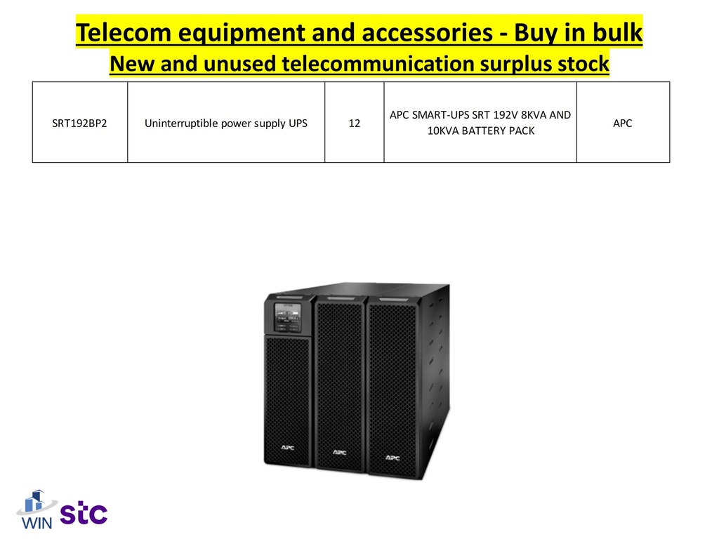 Buy in bulk quantities new and unused telecommunications surplus stock, equipment, and accessories.