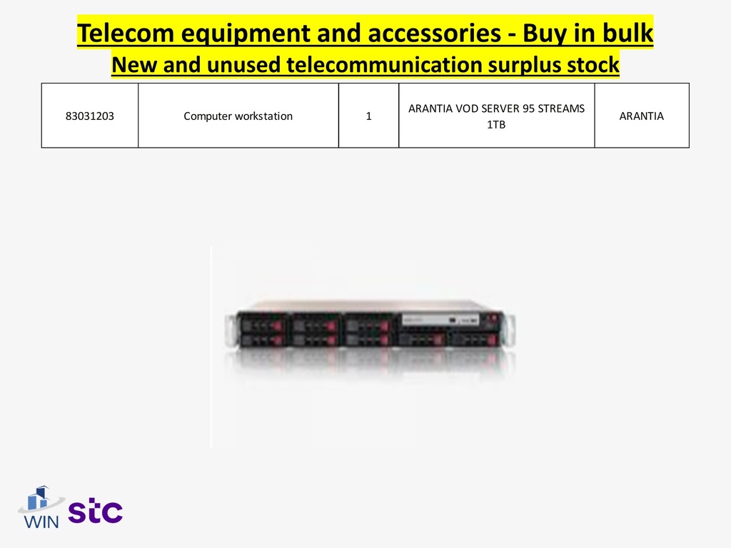 Buy in bulk quantities new and unused telecommunications surplus stock, equipment, and accessories.