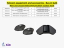 Buy in bulk quantities new and unused telecommunications surplus stock, equipment, and accessories.