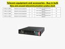 Buy in bulk quantities new and unused telecommunications surplus stock, equipment, and accessories.