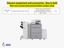 Buy in bulk quantities new and unused telecommunications surplus stock, equipment, and accessories.